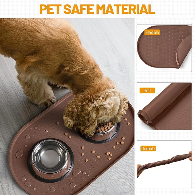 Hubulk 100% Waterproof Silicone Pet Feeding Mat - Image 5