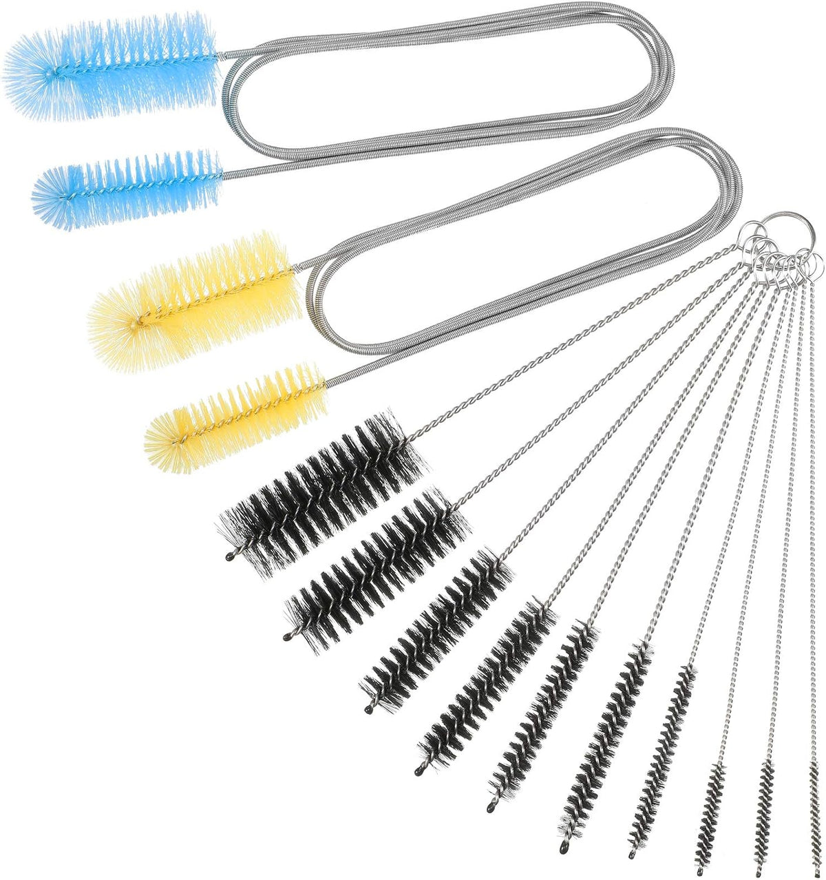 Patelai 12 Pieces Aquarium Filter Brush Set Aquarium Cleaning Brush Tools