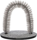 TRIXIE 13-in Cat Self-Grooming Arch with Carpet Scratcher, Gray