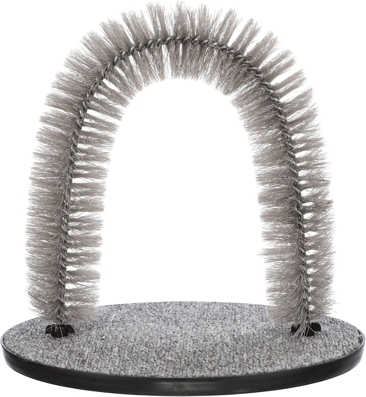 TRIXIE 13-in Cat Self-Grooming Arch with Carpet Scratcher, Gray