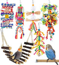 KATUMO Bird Toys, Parakeet Swing Parrot Ladder Cockatiel Perch Conure Hanging by KATUMO