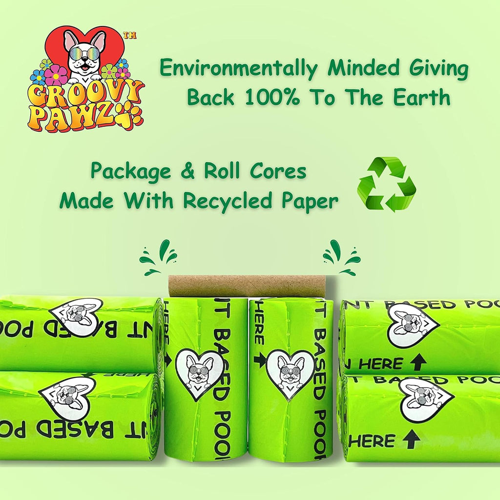 Certified Compostable Dog Poop Bags, 240 Count, Plant Based, Eco Friendly, Extra Strong, Leakproof, No Odor, Pet Supplies