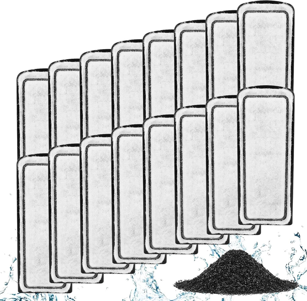 AQQA 16 Packs Aquarium Filter Cartridges with Activated Carbon