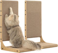 Zakkart 2-Pack L-Shaped Cat Scratching Board, Cardboard, 25.6" Tall (L)