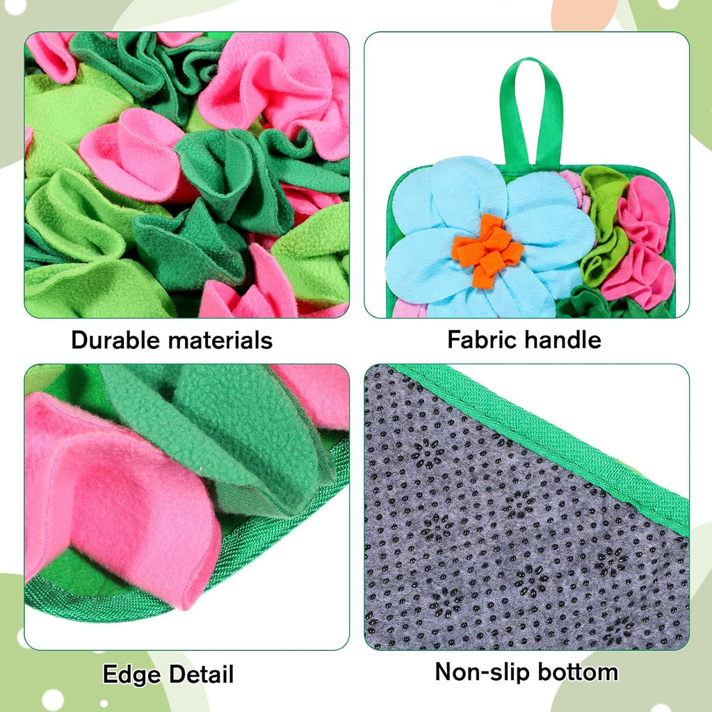 Rabbit Foraging Mat, Interactive Snuffle Mat for Rabbits
