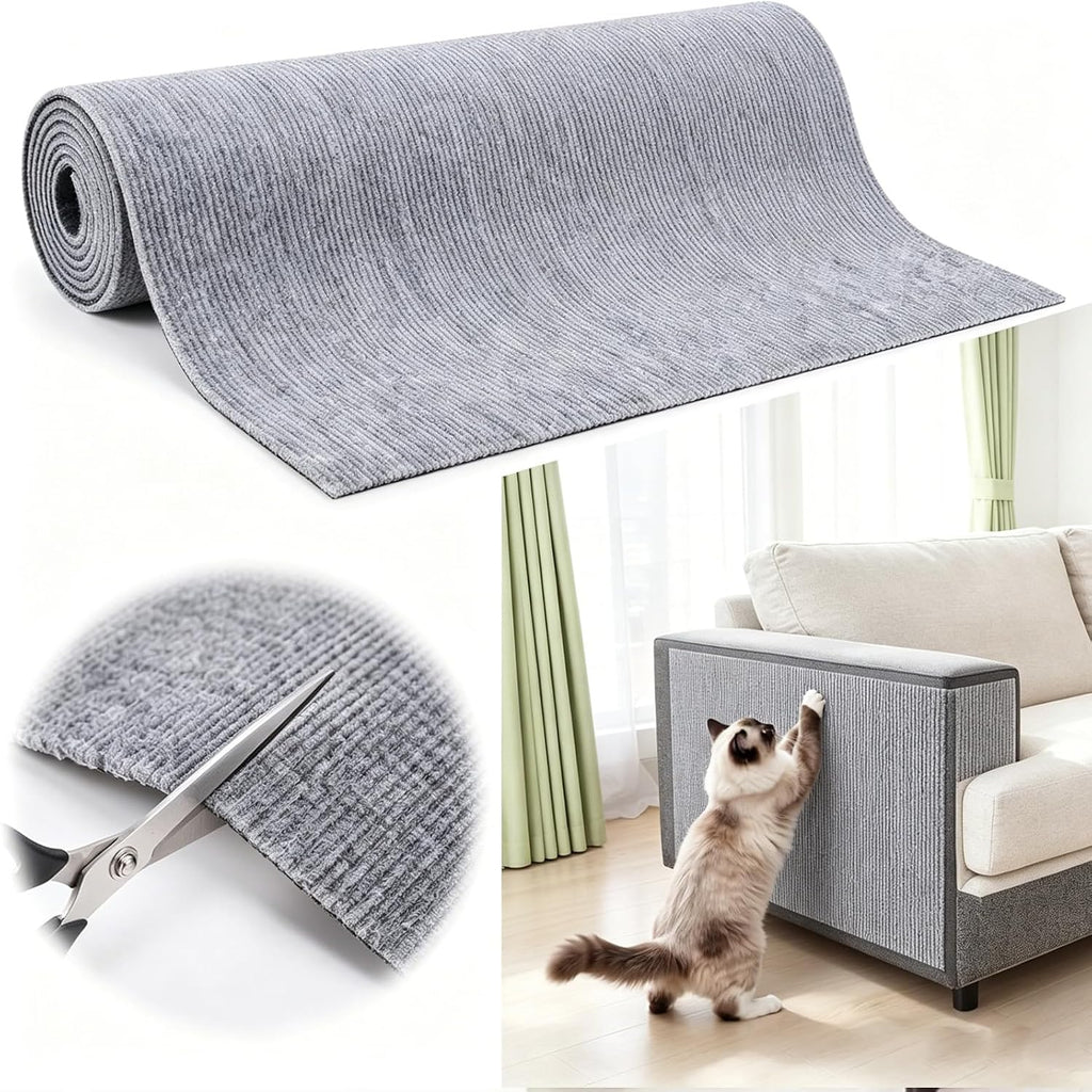 Cat Scratch Furniture Protection, Cat Scratch Mat for Couch Brown