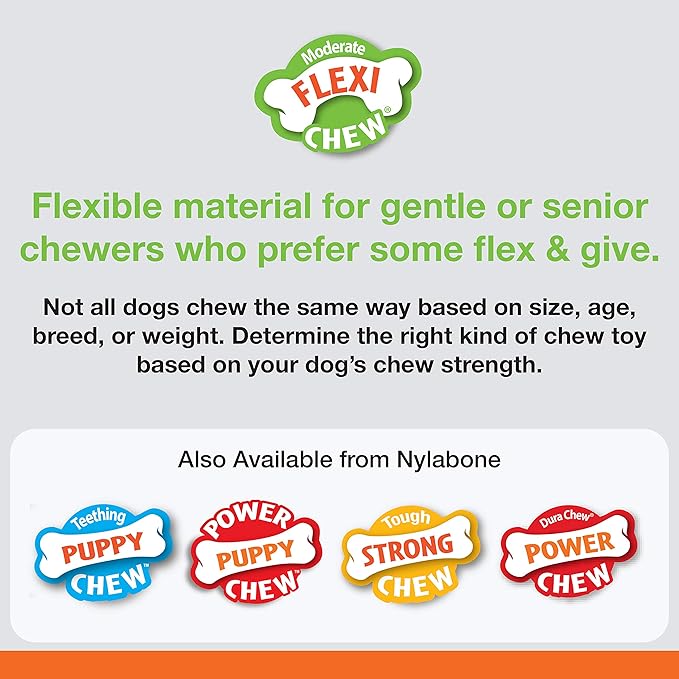 Nylabone Original Bone Flexi Chew Toy - Image 4