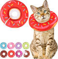 Cat Cone Collar Soft, Cute Cat Donut Collar After Surgery, Adjustable Kitten by Unknown