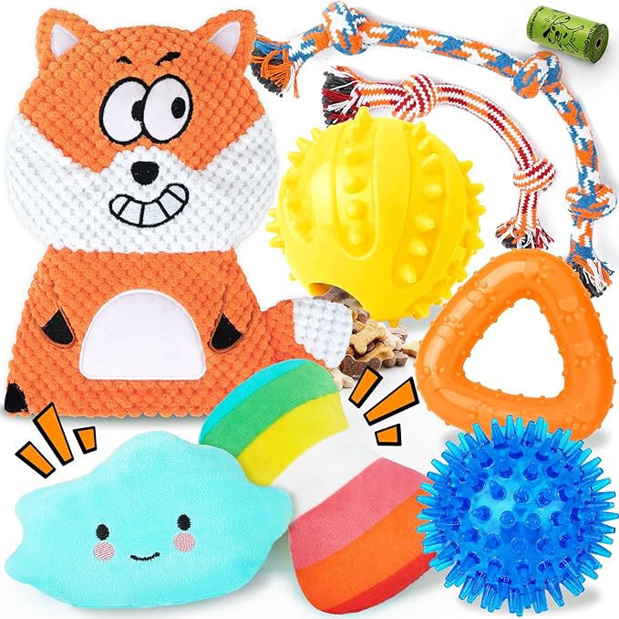 Zeaxuie 9 Pack Puppy Toys for Teething, Puppy Chew Toys by Zeaxuie