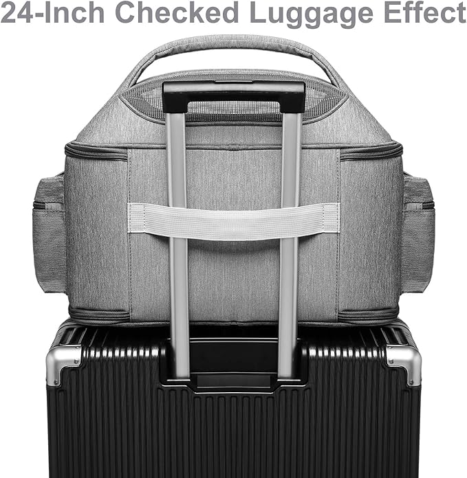 halinfer Pet Carrier for Large Fat Cats and Small Dog, Fits up to 20 pounds Car - Image 5