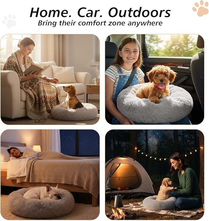 JOLLYVOGUE Calming Dog Bed for Small Dogs - Image 7