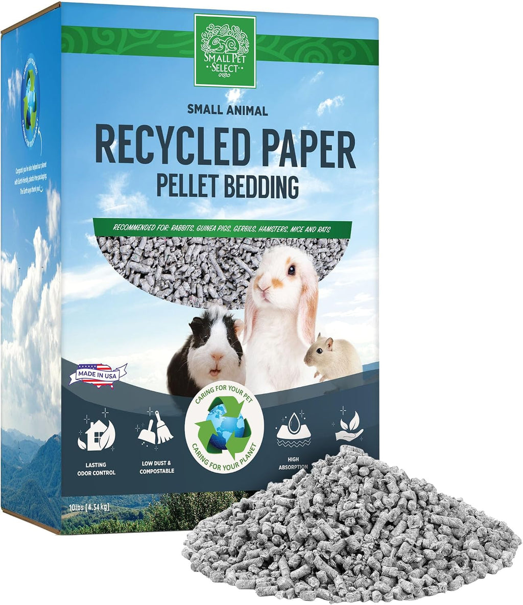 Small Pet Select Recycled Paper Pellet Bedding & Litter, Rabbits, 10 lb