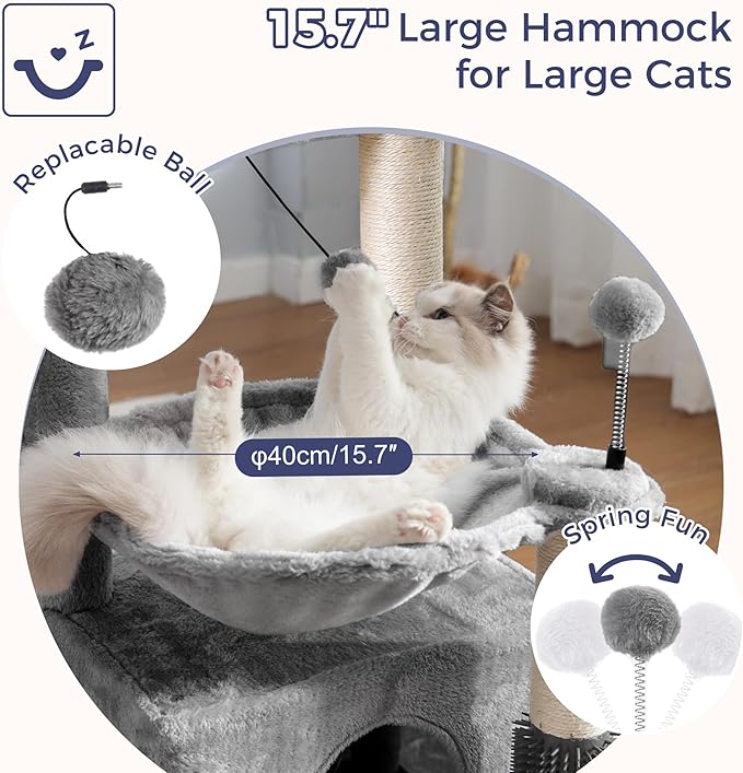 Cat Tree 32 Inches Small Cat Tower - Image 3