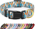 Reflective Dog Collar for Extra Small Dogs, Cute Boho Adjustable Heavy-Duty by TMOODEL