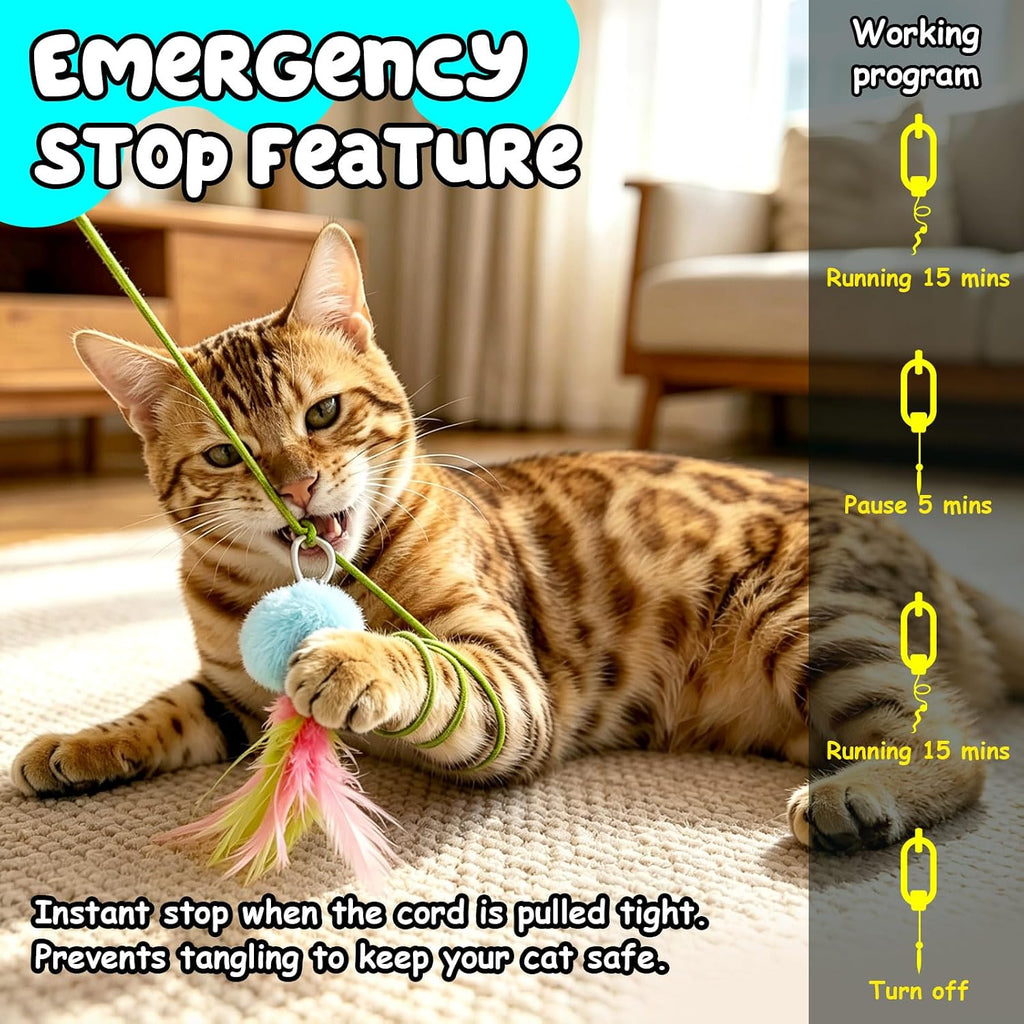 Automatic Interactive Cat Toy for Indoor Cats, Doorway Cat Kittens Toys