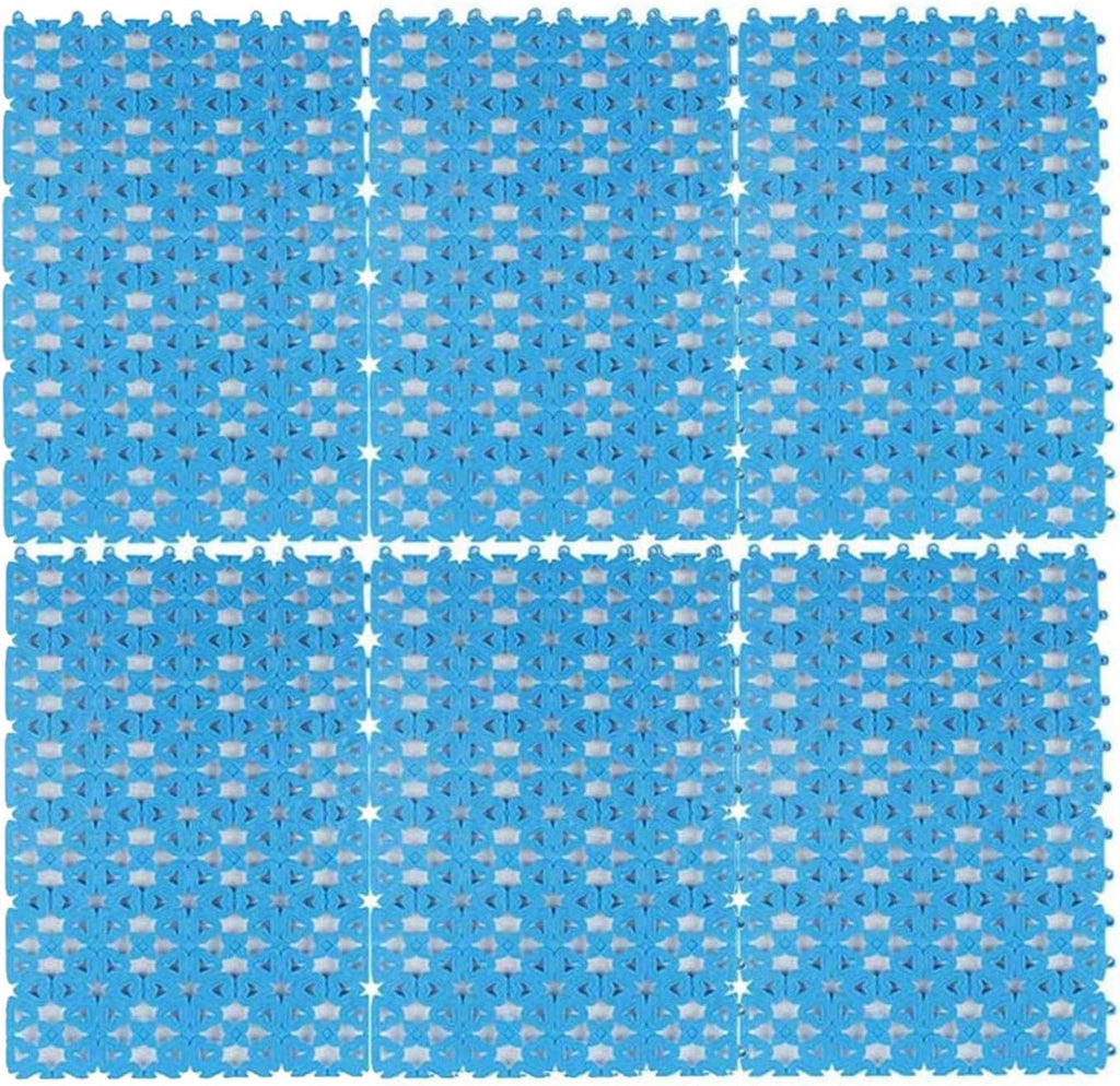 Rabbit Cage Mat Floor Plastic Mats Feet Pads for Pet Cats Dogs Bunny Hamster Rat Chinchilla Guinea Pig (6 Pack)