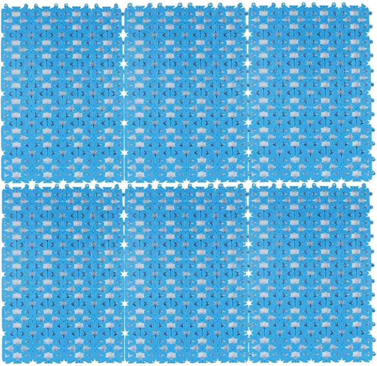 Rabbit Cage Mat Floor Plastic Mats Feet Pads for Pet Cats Dogs Bunny Hamster Rat Chinchilla Guinea Pig (6 Pack)