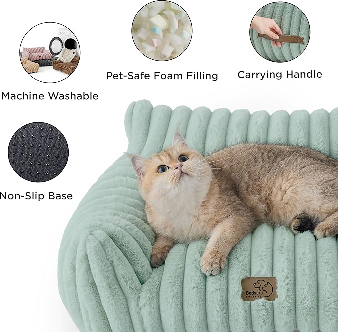 Bedsure ComfyFleece™ Cute Cat Couch - Image 5