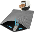 Cat Litter Mat, Double Layer Honeycomb, 30"x24", Gray