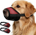 2 Pack Dog Muzzle, Soft Mesh Muzzles for Dogs Anti Biting Barking