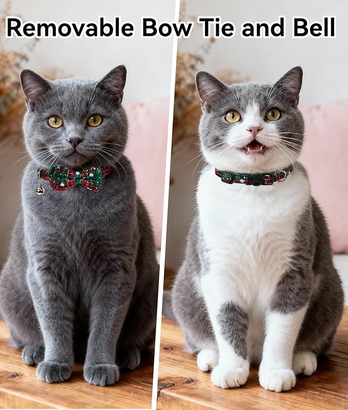 Joytale 2 Pack Christmas Cat Collar - Image 2