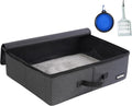 apollo walker Portable Cat Litter Box With Waterproof bag and Lid,Black