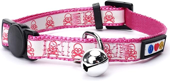 Pawtitas Halloween Cat Collars for Cats Adjustable Collar Glow in The Dark by Pawtitas