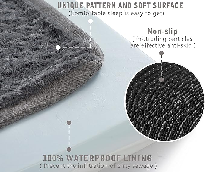 Orthopedic Memory Foam Bed for Large Dogs, Waterproof Cooling Pet Mats for Crate - Image 5