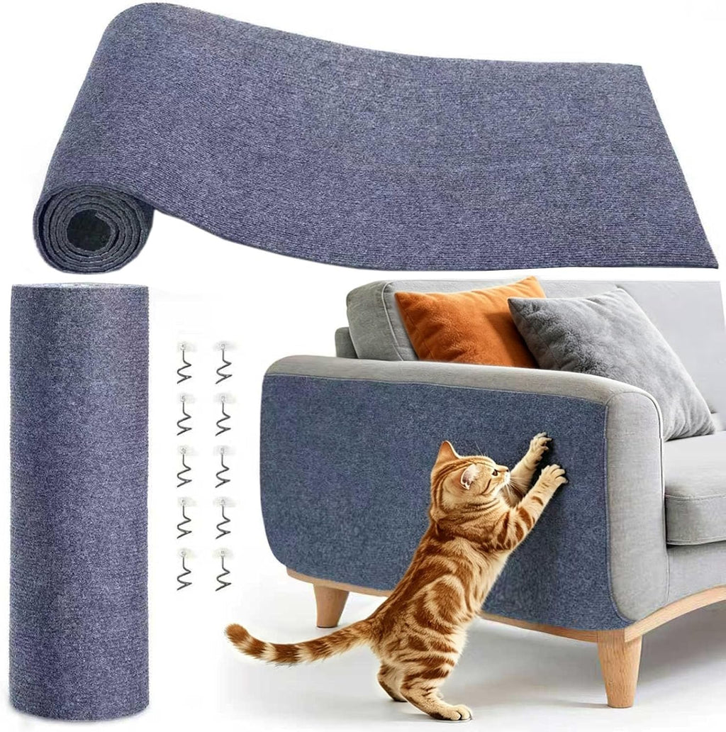 Cat Scratchers for Indoor Cats, Self-Adhesive Scratch Pad 78.7"x15.8"