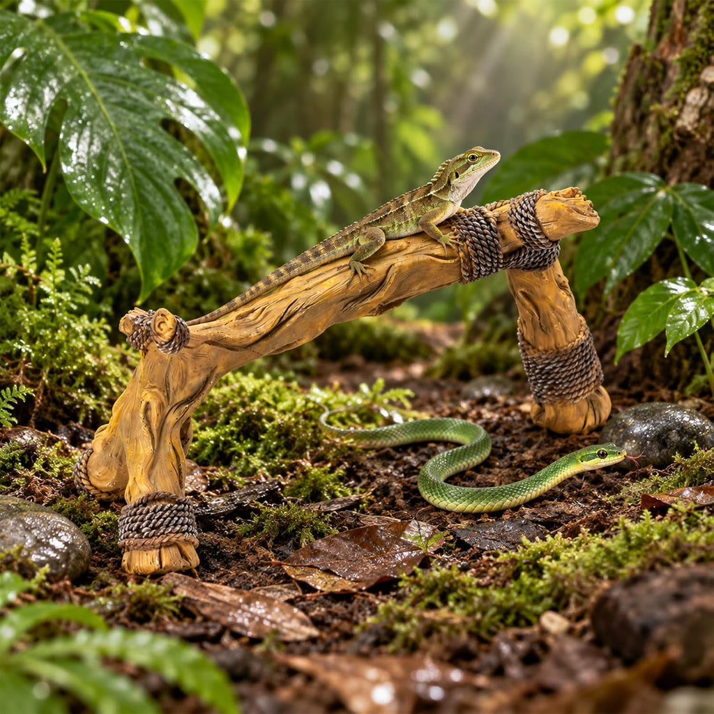 Reptile Branches, Resin Wood Trunk Enclosure Snake Climbing Branches Decor