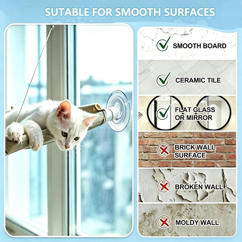 8 Pack Powerful Cat Window Perch Suction Cup with Screw and Nut,3.3 Inches