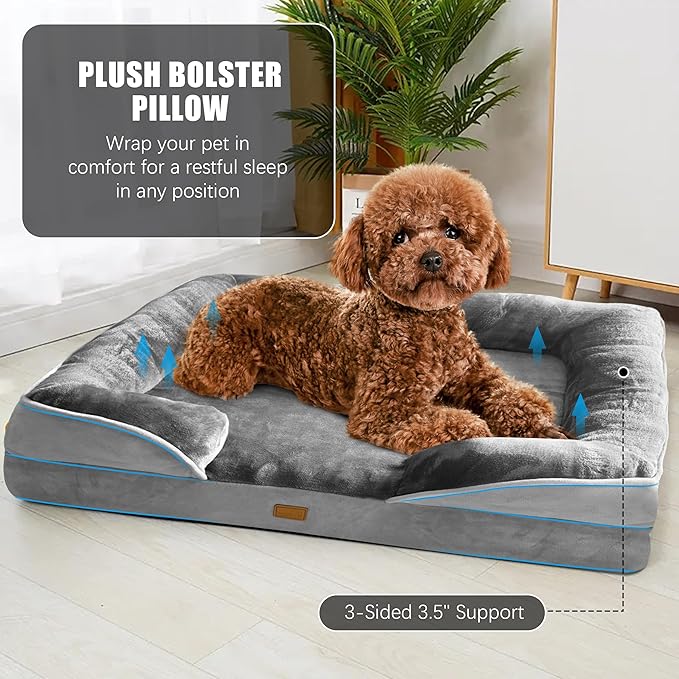 Orthopedic Dog Bed with Sides - Image 4
