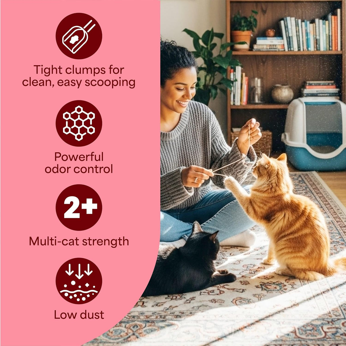 Fresh Step Advanced Extreme Clump Multi Cat Clumping Litter, 18.5 lb., 2 Pk