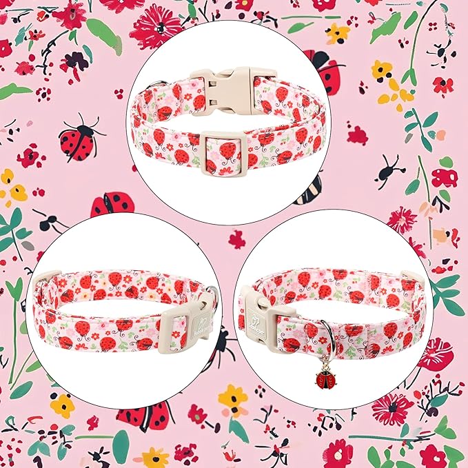 Lucky Ladybug Dog Collar for Large Dogs - Image 7