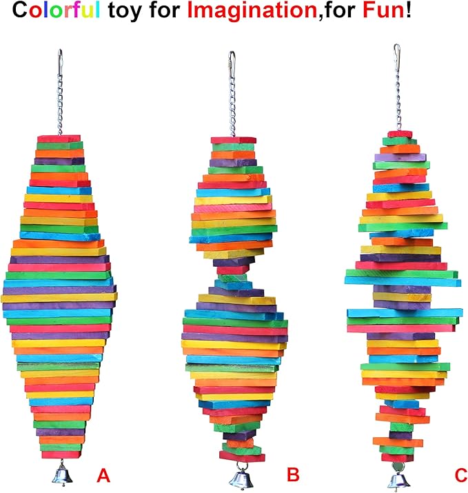 Bird Chewing Toy Large Medium Parrot Cage Bite Toys African Grey Macaws - Image 2