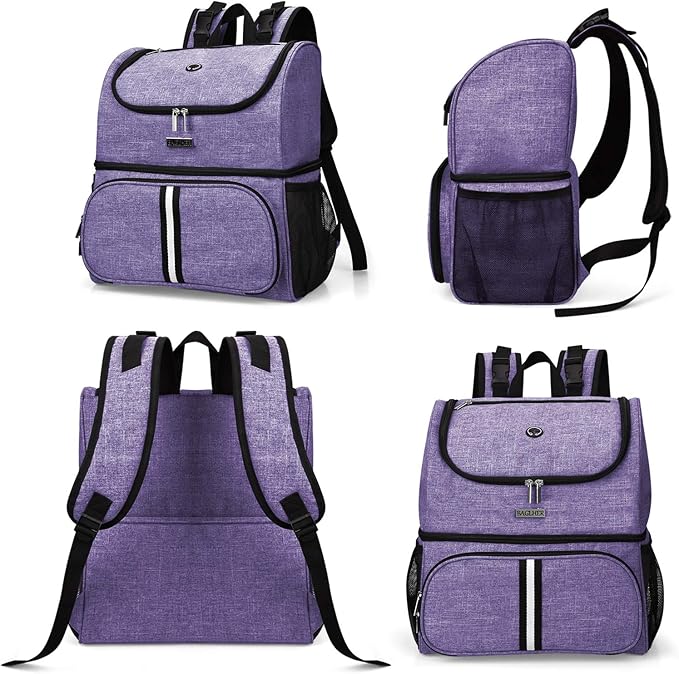 BAGLHER Pet Travel Bag, Double-Layer Pet Supplies Backpack, Pet Travel Backpack - Image 2