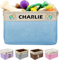 Personalized Dog Toy Storage Basket Custom Collapsible Toy Bin by Bliver