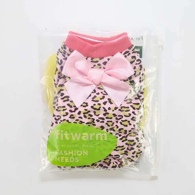Fitwarm Leopard Dog Pajamas, Fleece Dog Clothes - Image 8