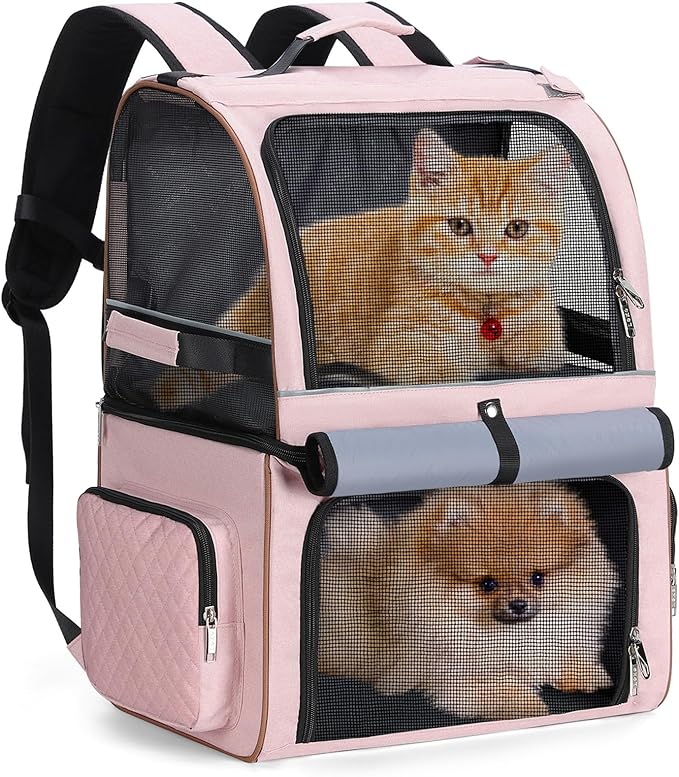 Lekebobor Double Cat Backpack Carrier by LEKEBOBOR
