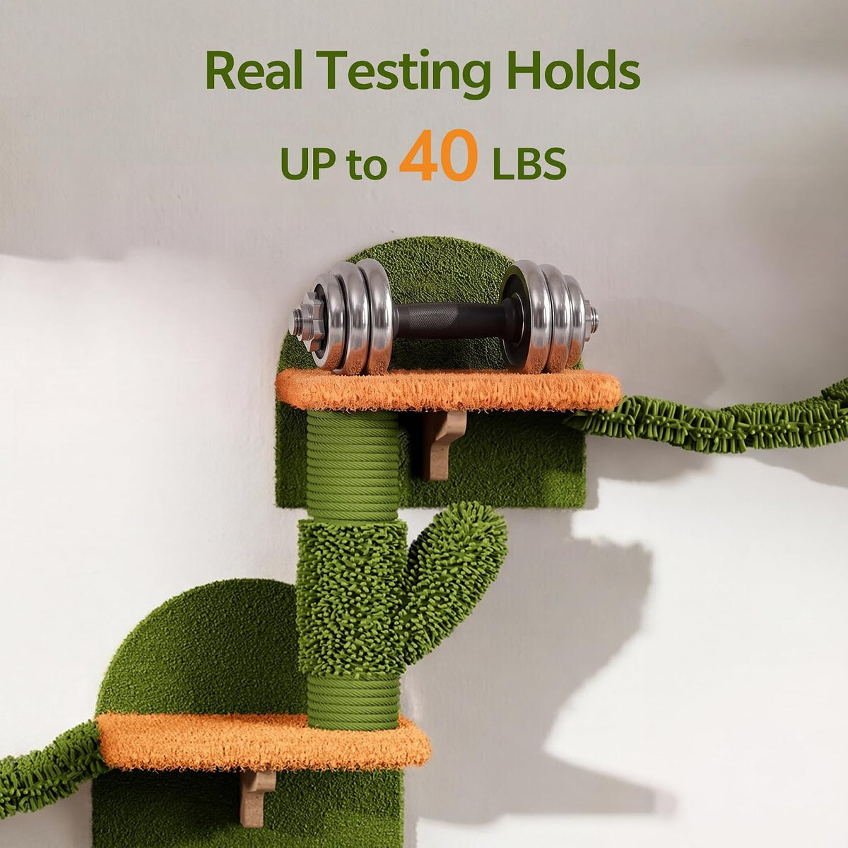 Cactus Floor-to-Ceiling Cat Tree, Adjustable Height (87-104 inch)