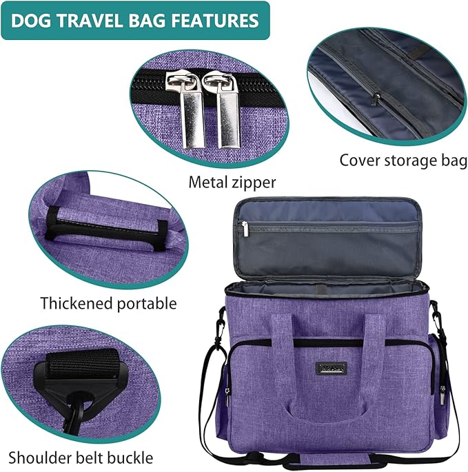 BAGLHER Dog Travel Bag, Airline Approved Pet Tote Organizer - Image 4