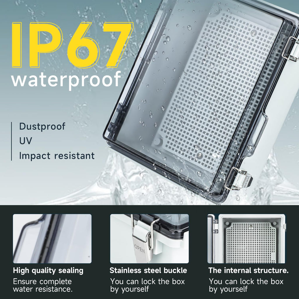 Junction Box Outdoor Waterproof Electrical Project Box IP67 ABS Enclosure