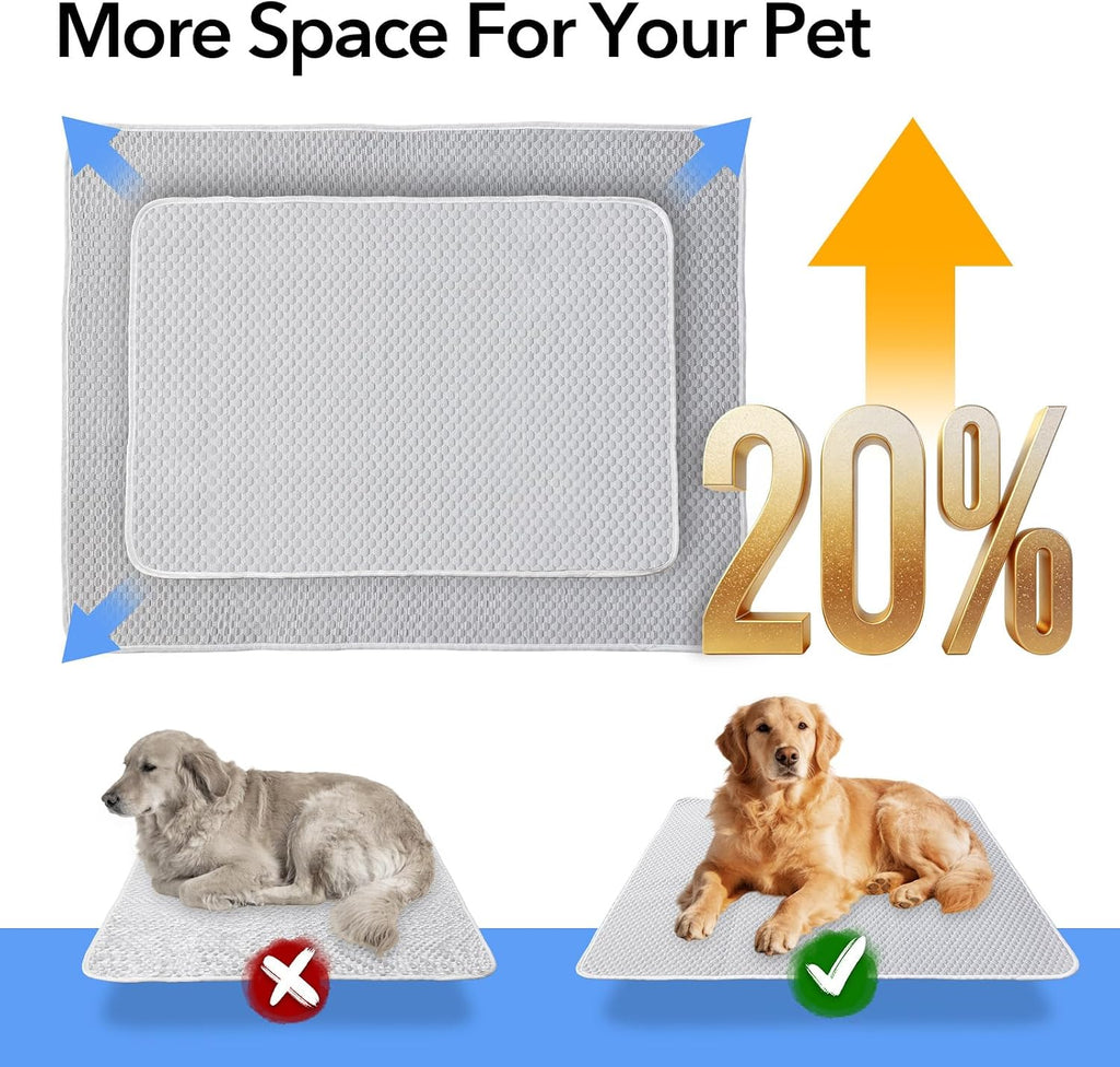 Cooling Mat 38"x26" for Medium Dogs, Waterproof Thin Pad, M
