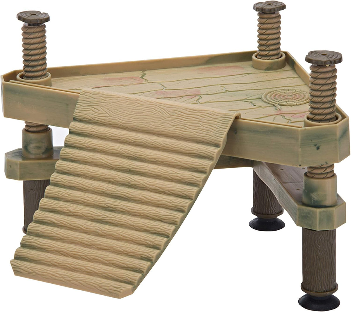 Penn-PLAX Reptology Turtle Basking Platform Ramp – Also Great for Frogs, Newts, Salamanders, and Axolotls – 17.5” x 6”
