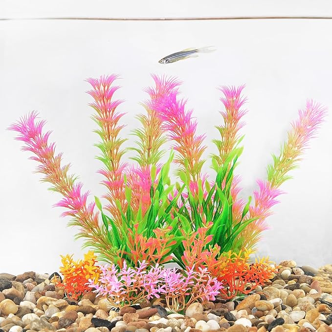 AQUANEAT Artificial Fish Tank Plants, Aquarium Decorations - Image 5