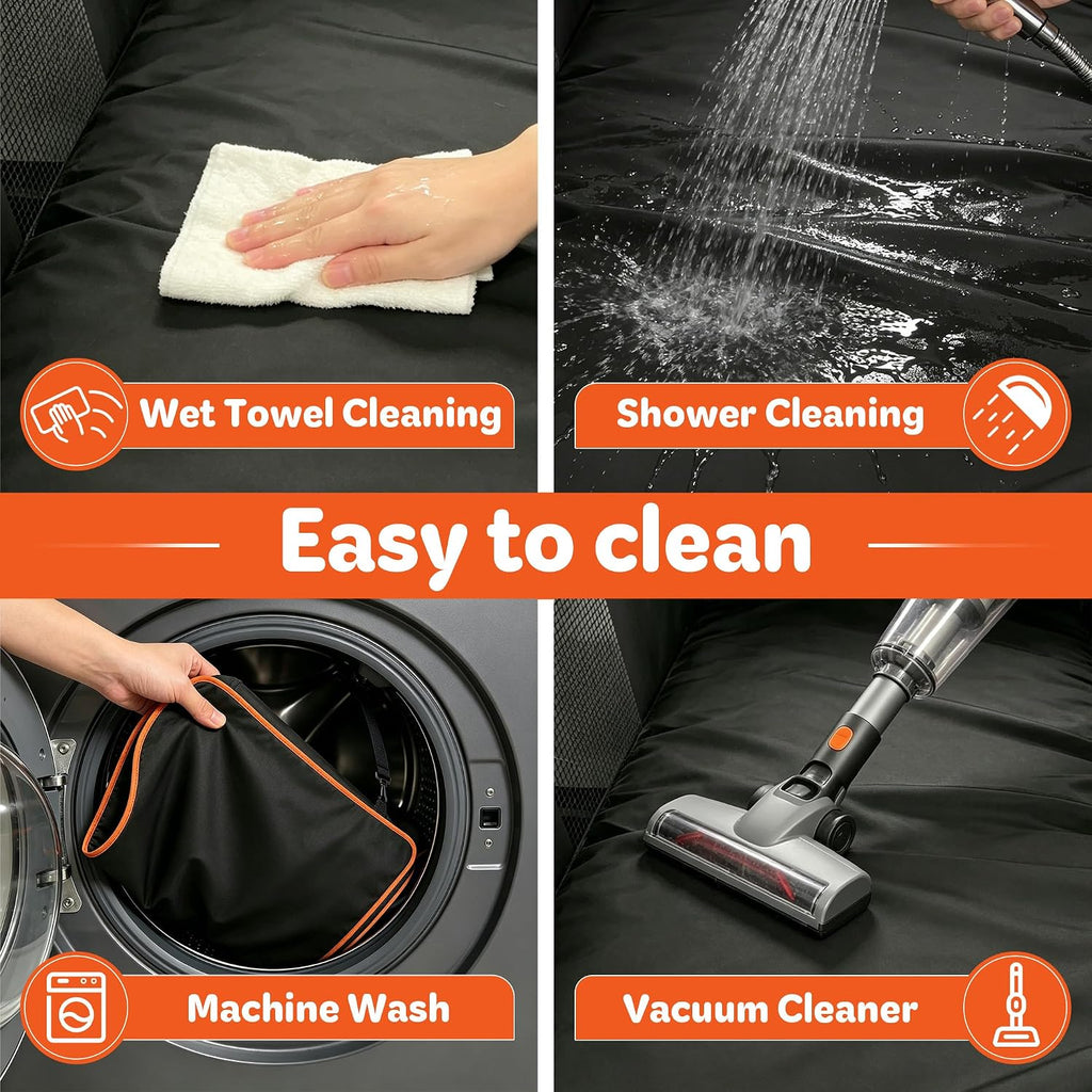 Dog Car Seat Cover for Back Seat; Ultra-Thin and Soft, Waterproof, Wear-Resistant and Easy to Clean—Compatible with Plush Seat Cushions