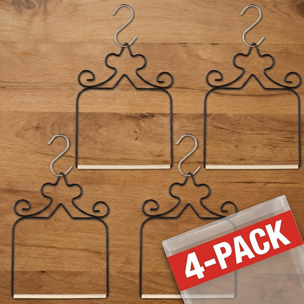 4-Pack Metal Hummingbird Swings Black