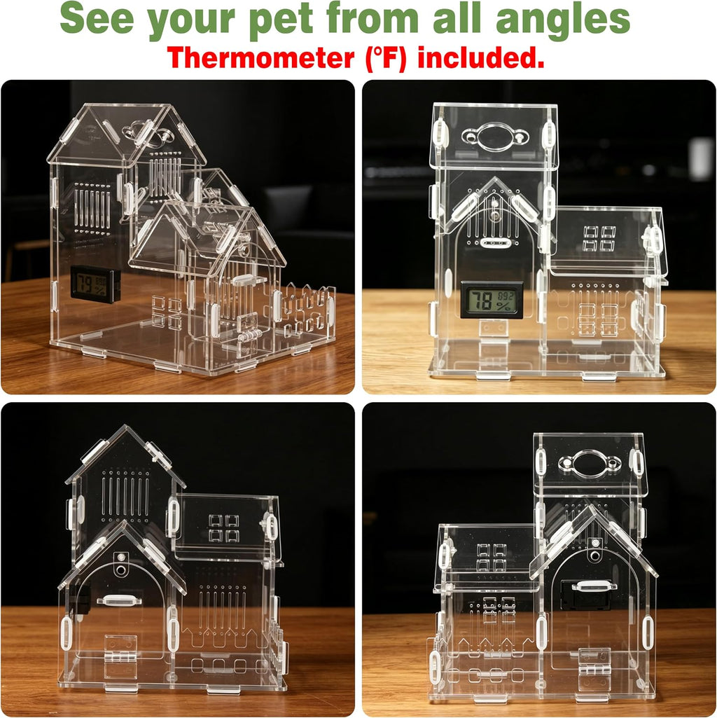 Jumping Spider Enclosure Kit, 22Pcs Acrylic Habitat
