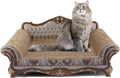 COOZMENT Sofa Shaped Scratching Couch,Thick Scratching Cardboard, Lounge Bed for Indoor Rest&Play, Sofa Scratcher Pad (23 "L X 12.2" W X 10.6 "H)