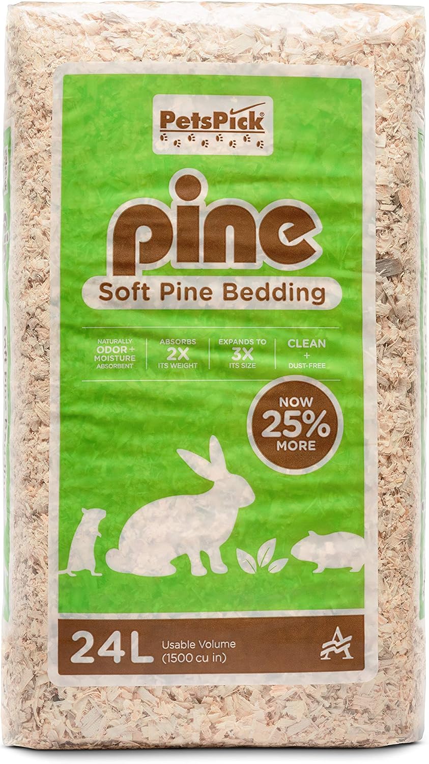 PETSPICK Pine Small Pet Bedding, 24L